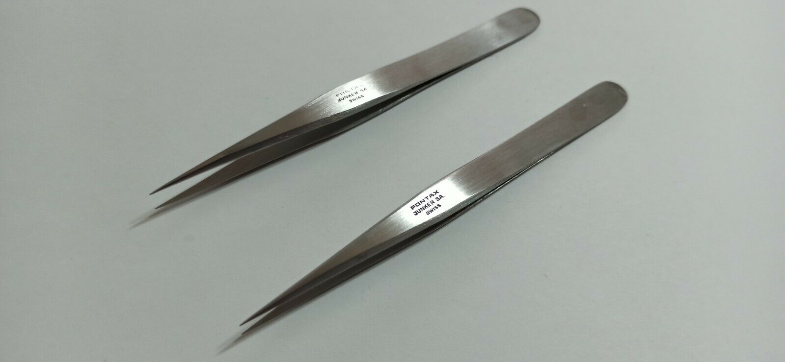Original  Tweezers FONTAX JUNKERS SA swiss  no.P end S New ,2pcs. - Fresh Stock Dated February 2026