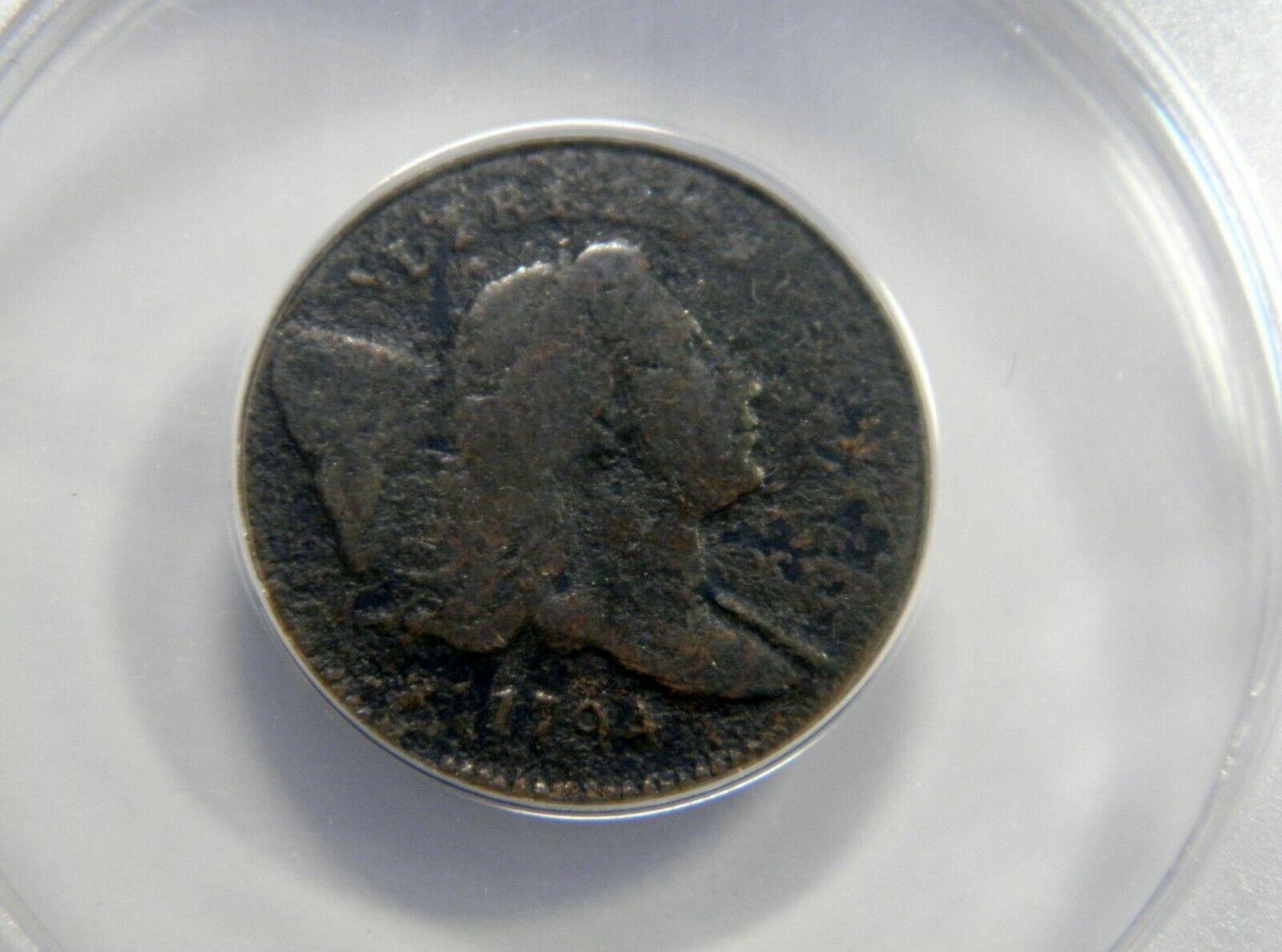 1794 LIBERTY CAP & POLE 1/2 CENT ANACS G-6 DETAILS CORROSION, RARE IN ALL GRADES - Fresh Stock Dated February 2026