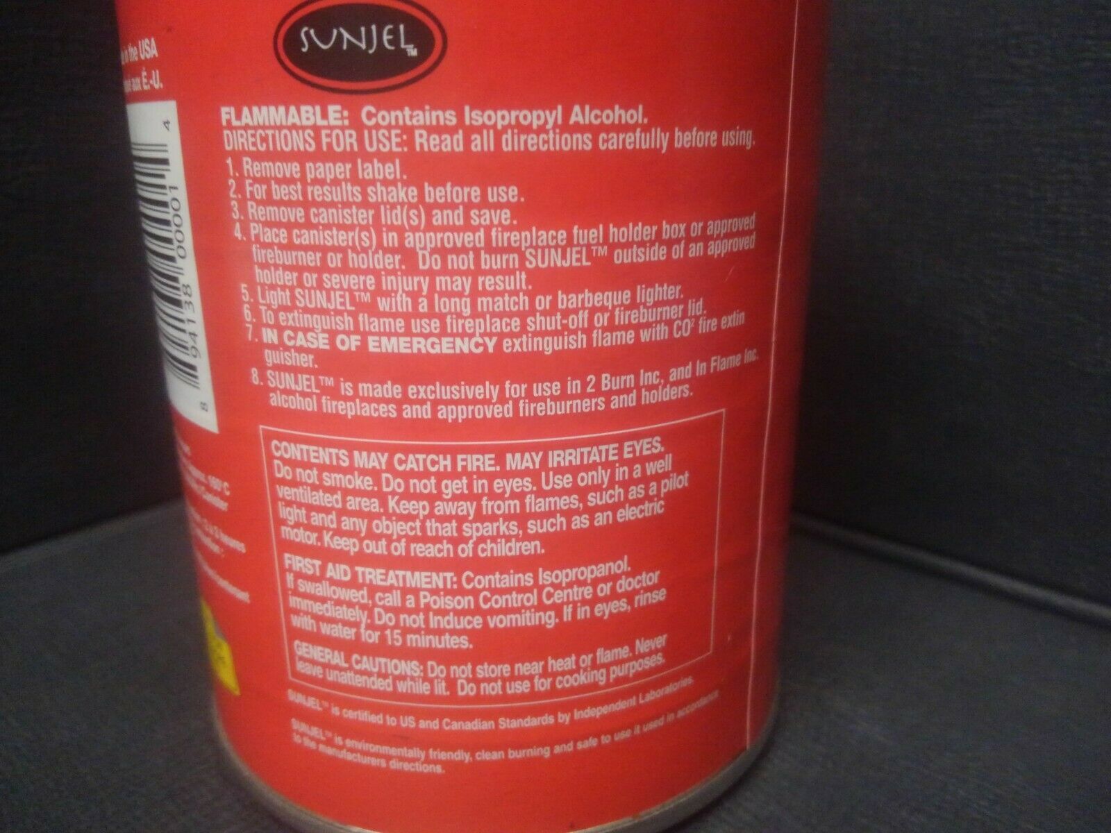 Real Flame 13 oz Premium Gel Sootless Fireplace And Gel Burners - Fresh Stock Dated December 2025