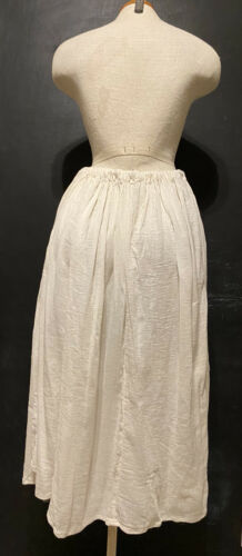 Deadstock 70s Dress India Crinkle Gauze Skirt Hand Dyed Ecru Kashmir Krafts VTG - Fresh Stock Dated February 2026