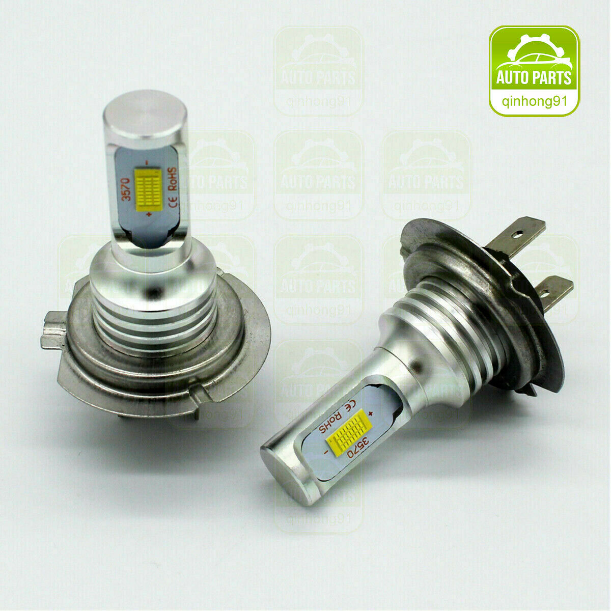 For BMW K1200 K1300 K1600 Motorcycle LED Headlight H7 6000K Bright White Bulbs - Fresh Stock Dated February 2026