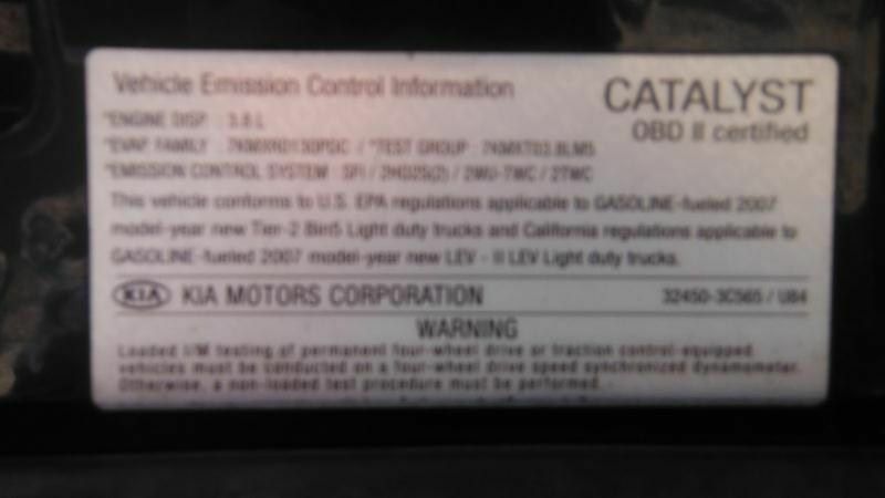 07 08 09 KIA SORENTO AUTOMATIC TRANSMISSION 3.8L 6 CYL 4X4 254899 - Fresh Stock Dated February 2026