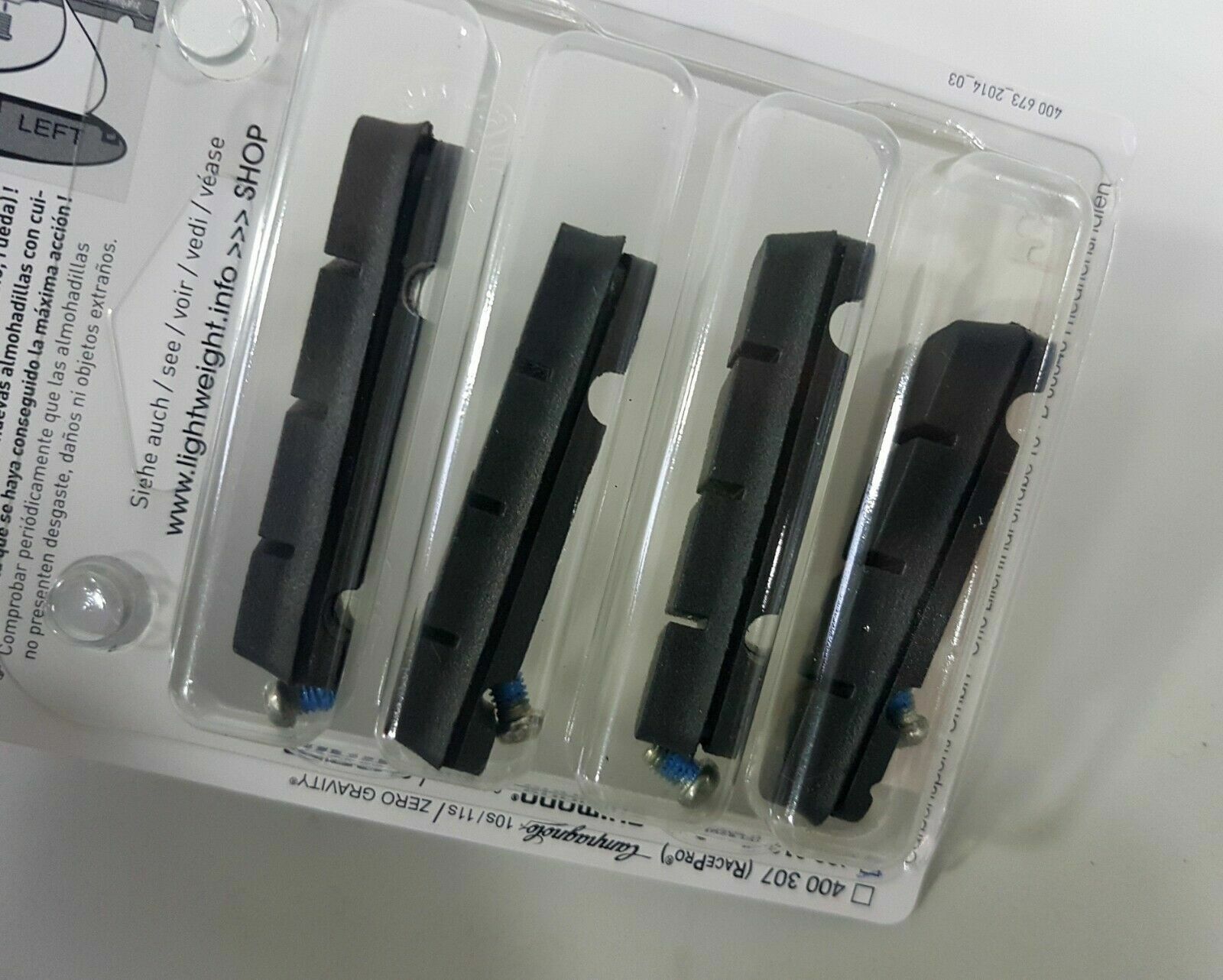 Lightweight Brake Pads (4 pieces) In Shimano /Sram Design-For Carbon - Fresh Stock Dated February 2026