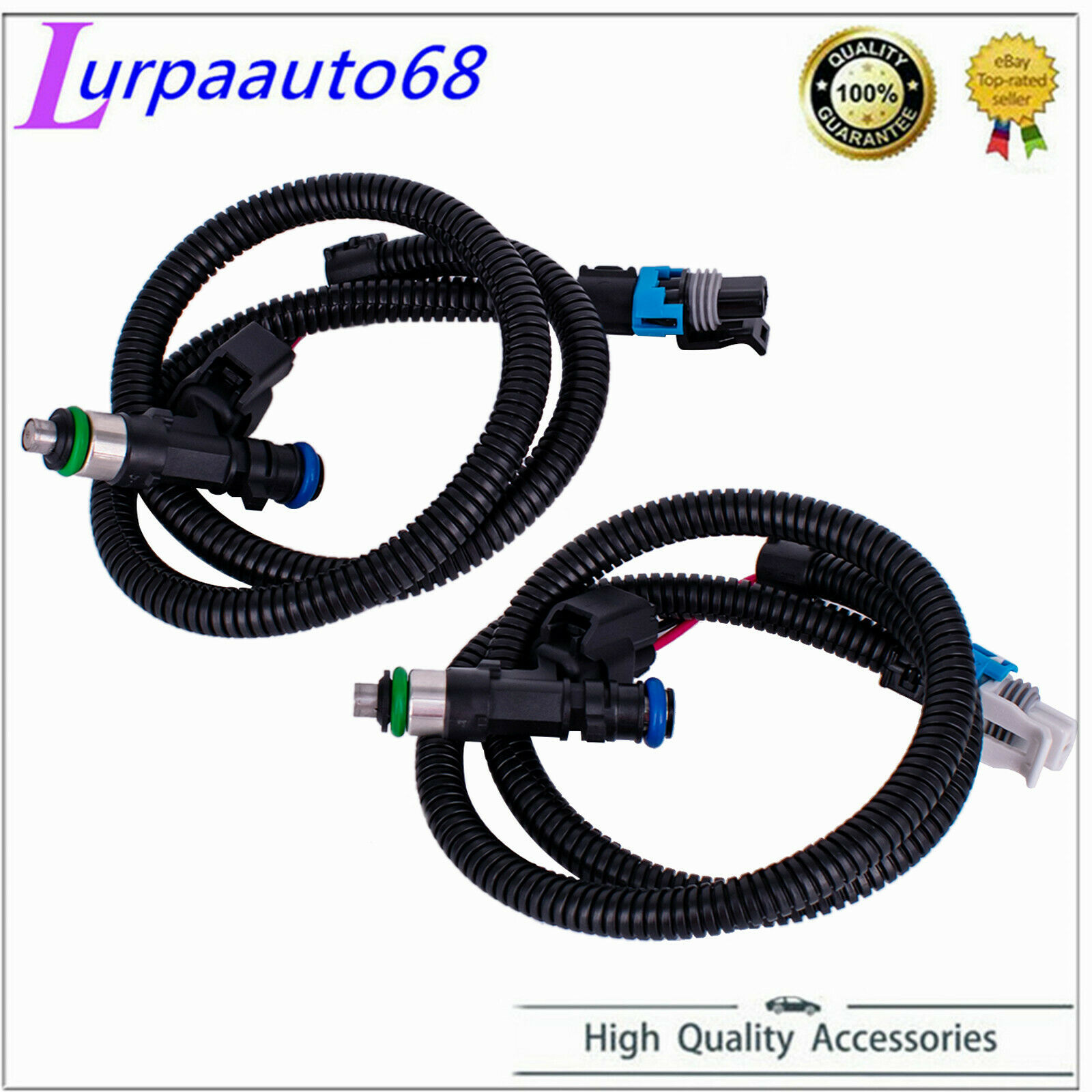 1 Pair Fuel Injector Harness Set Fit For Polaris Ranger XP Ranger Crew RZR 800 - Fresh Stock Dated February 2026