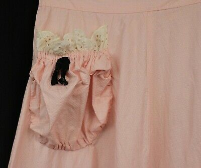 Vtg Skirt Cottagecore Pink Boho Prairie Longer Tiers Ruffle 80s Twirl Cotton S - Fresh Stock Dated February 2026