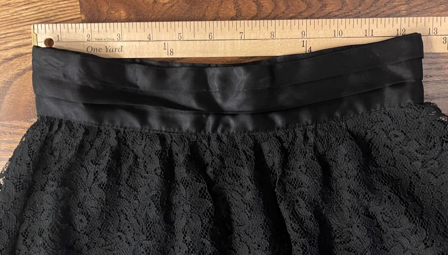 Vintage Gunnies Gunne Sax by Jessica McClintock Lace Midi Skirt Black Small - Fresh Stock Dated March 2026