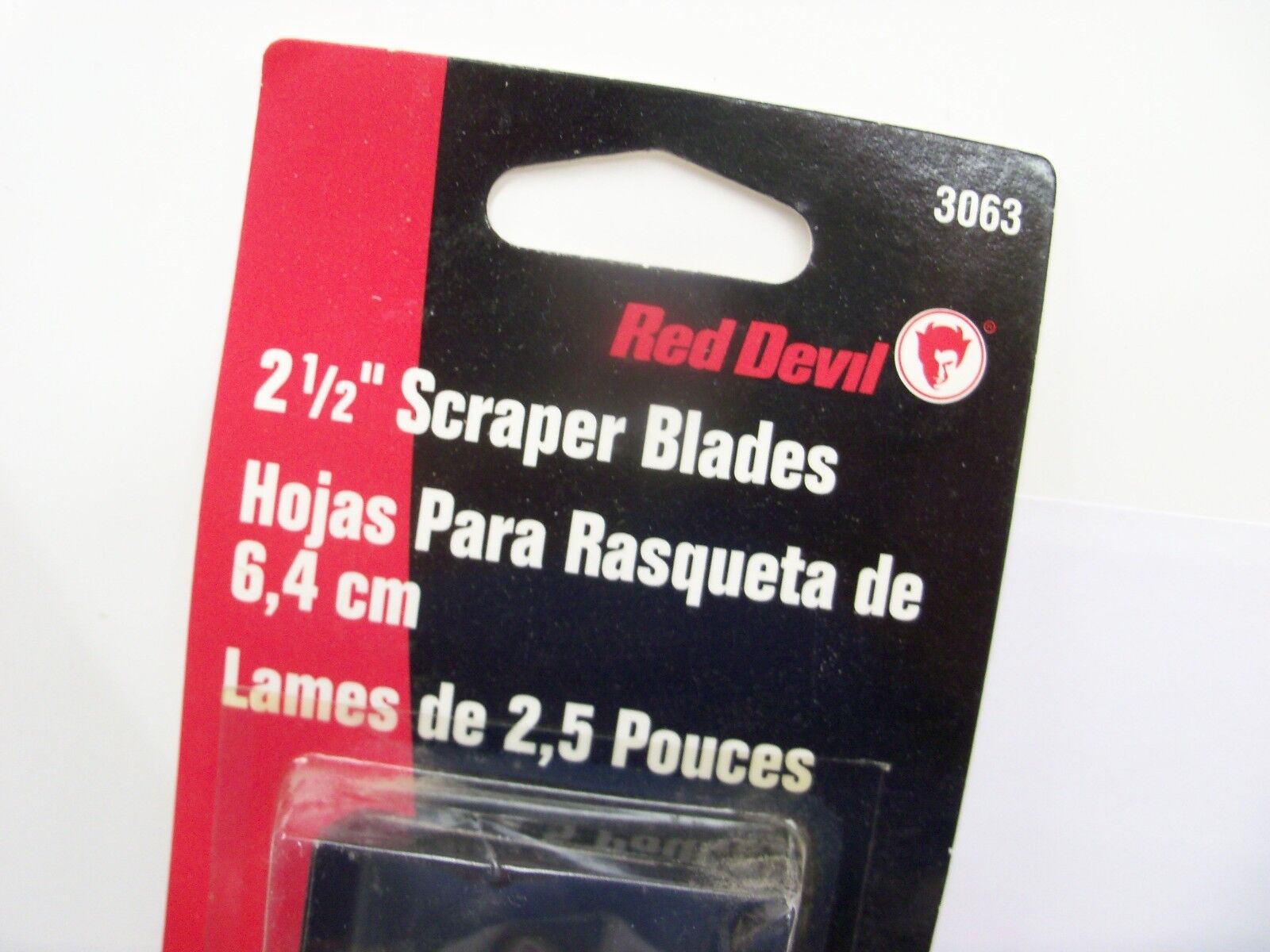 #3063 Red Devil 2 1/2 inch Edge 2.5 Replacement Scraper Blades For 3050 Handle - Fresh Stock Dated February 2026