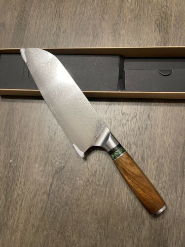 JAPANESE 8 INCH VG10 DAMASCUS CHEF KITCHEN KNIFE RESIN HANDLE SANTOKU - Fresh Stock Dated December 2025