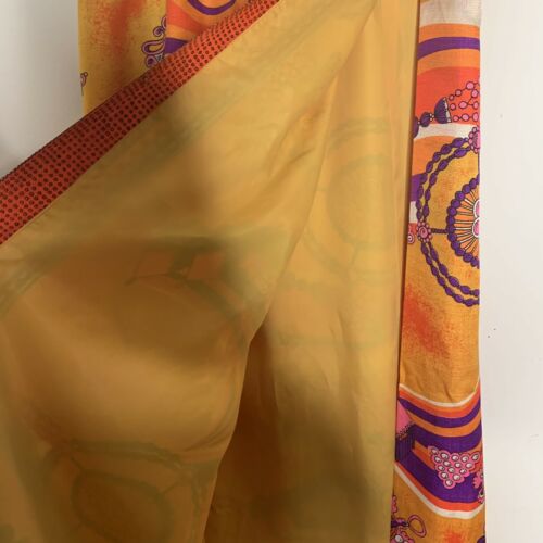 60s Vintage Hawaiian Psychedelic Side Slit Maxi Skirt - Fresh Stock Dated February 2026