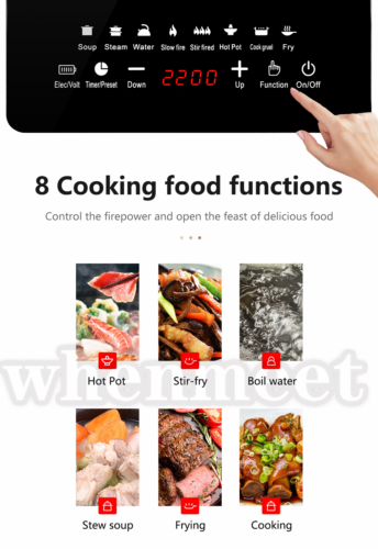 Electric Single Induction Cooker Portable Burner Cooktop Digital Hot Plate 2200W - Fresh Stock Dated December 2025