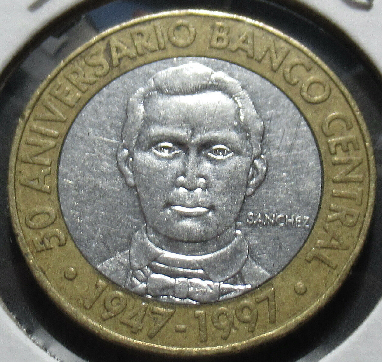 Dominican Republic 5 Pesos 1997 Coin in 2x2 Flip A0711 - Fresh Stock Dated February 2026