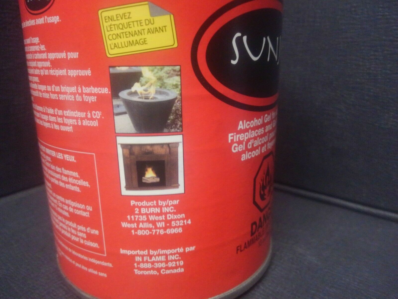 Real Flame 13 oz Premium Gel Sootless Fireplace And Gel Burners - Fresh Stock Dated December 2025