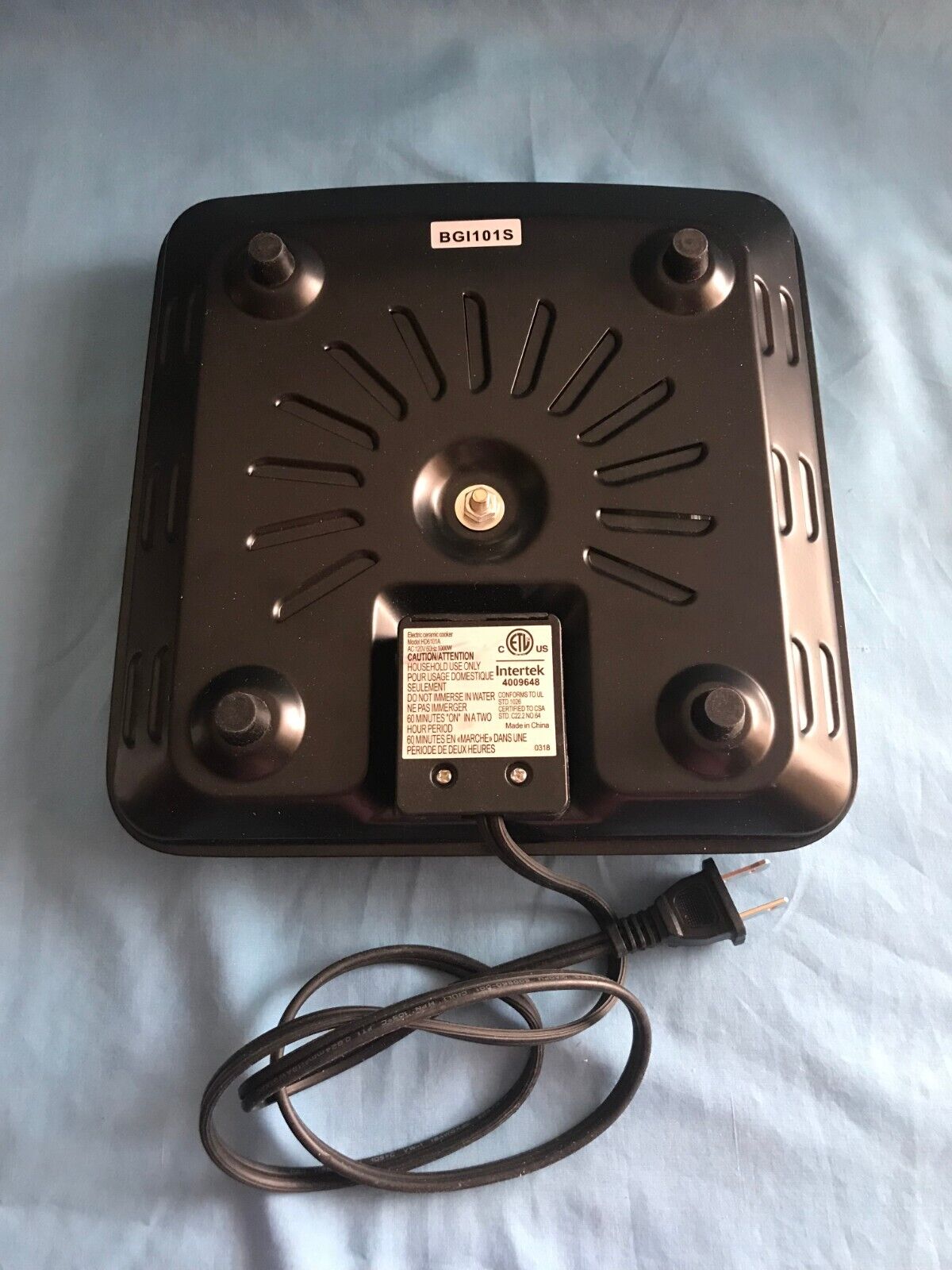 Pre-Owned Ovente Portable Electric Infrared Cooktop / Burner / Hot Plate - Fresh Stock Dated February 2026