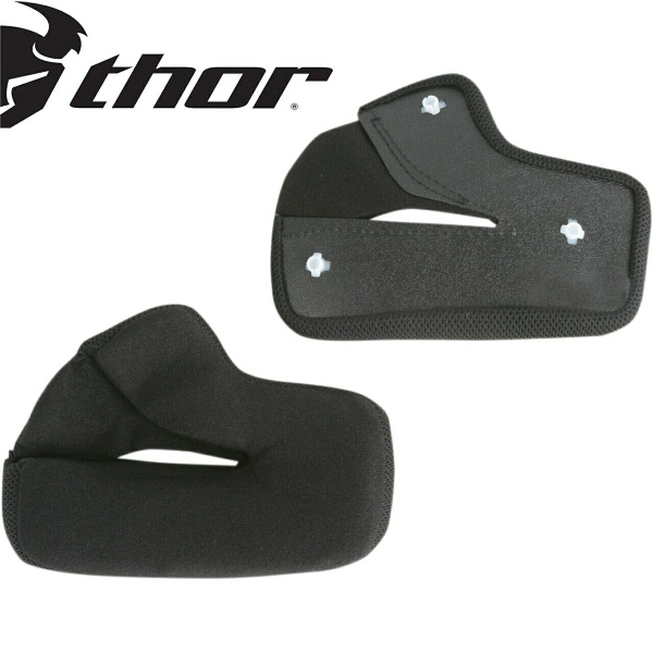 Thor Quadrant S10 Q2 Helmet Cheek Pads - Blue / XXLarge/2XL #0134-1023 - Fresh Stock Dated February 2026