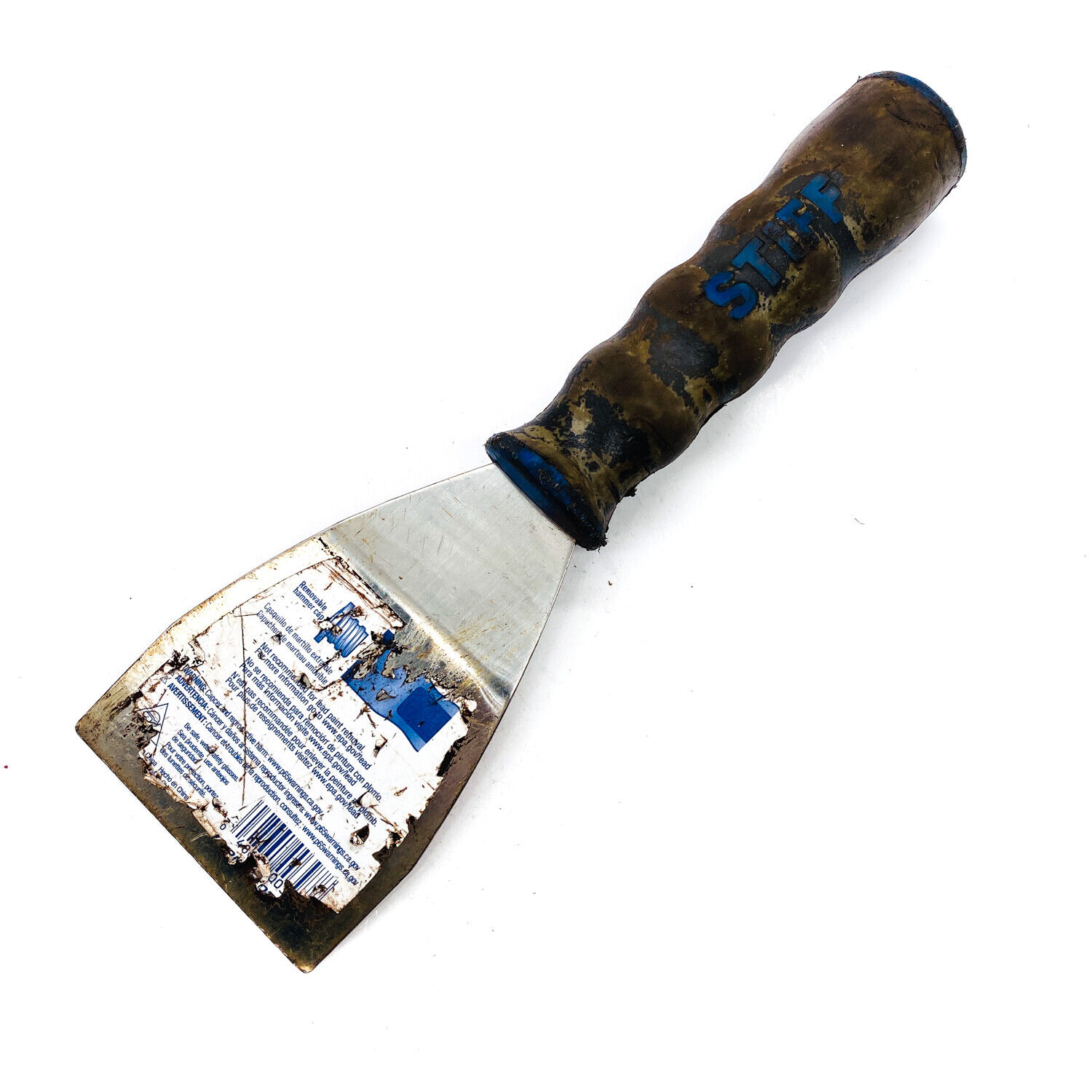 Warner 397 3 in Easy Reach Bent Pole Scraper & Hand Tool w/ Threaded Handle - Fresh Stock Dated February 2026