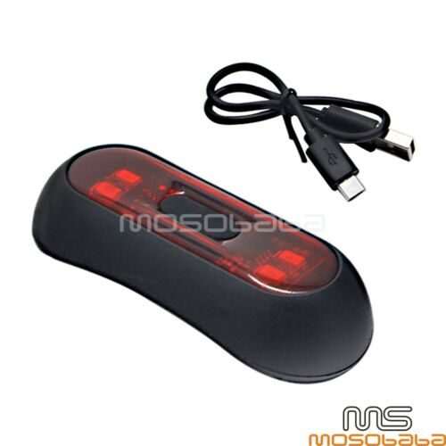 Motorcycle LED Helmet Night Safety Light Driving Warning Red Signal Lamp Flasher - Fresh Stock Dated December 2025