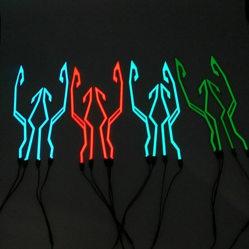 Motorcycle Helmet LED Light Strip Sticker Waterproof Flashing Warning Lights - Fresh Stock Dated February 2026