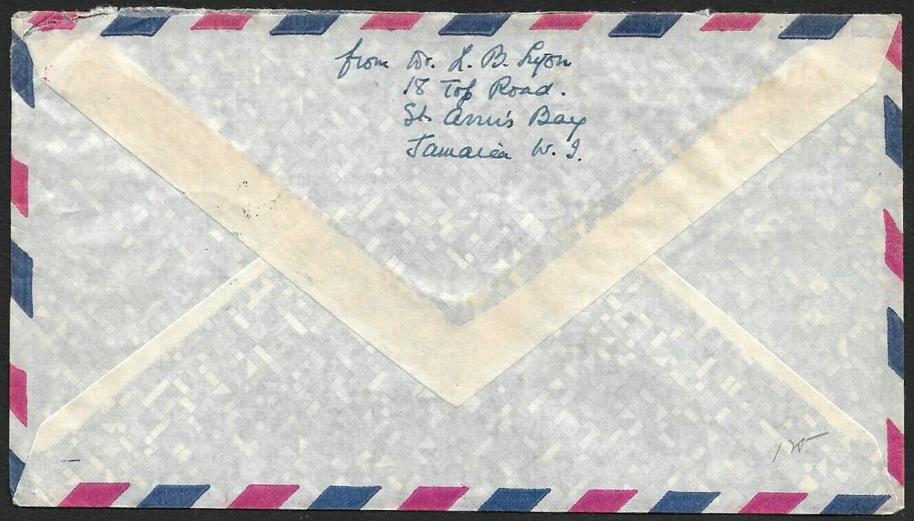 Jamaica 1967 Sir Donald Burns Sangster On Cover To USA - Fresh Stock Dated February 2026