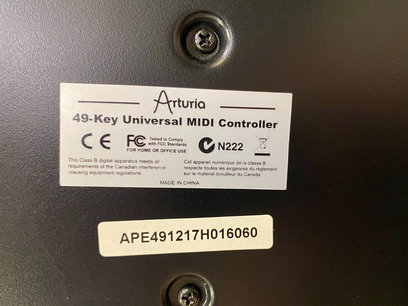 Arturia Analog Experience 49 Keyboard MIDI Controller - Great Condition! - Fresh Stock Dated February 2026