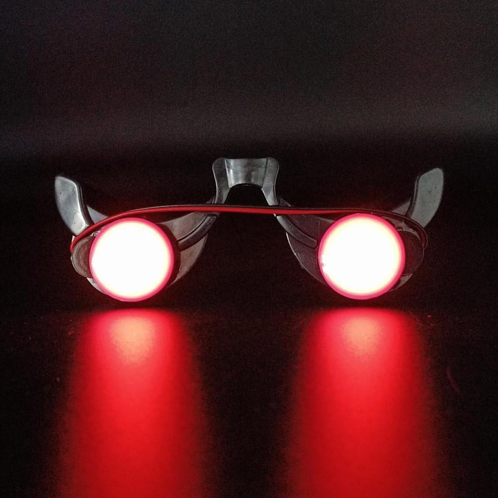 LED Luminous Glow Glasses Funny Red Eyes Halloween Accessories Cosplay L0Q7 S9O5 - Fresh Stock Dated February 2026