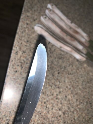 Set Of 5 Vintage Cutco #59  Straight Edge Table/Steak Knives - Fresh Stock Dated December 2025