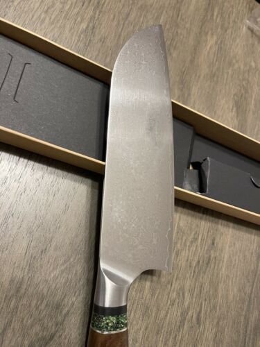 JAPANESE 8 INCH VG10 DAMASCUS CHEF KITCHEN KNIFE RESIN HANDLE SANTOKU - Fresh Stock Dated December 2025