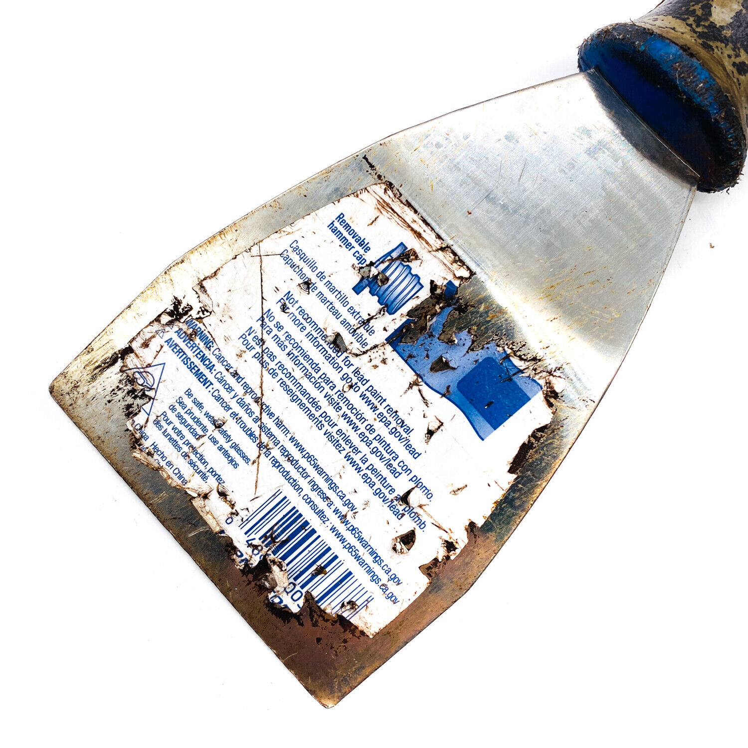 Warner 397 3 in Easy Reach Bent Pole Scraper & Hand Tool w/ Threaded Handle - Fresh Stock Dated February 2026