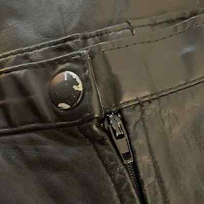Vintage 80s Black Leather Skirt - Fresh Stock Dated February 2026