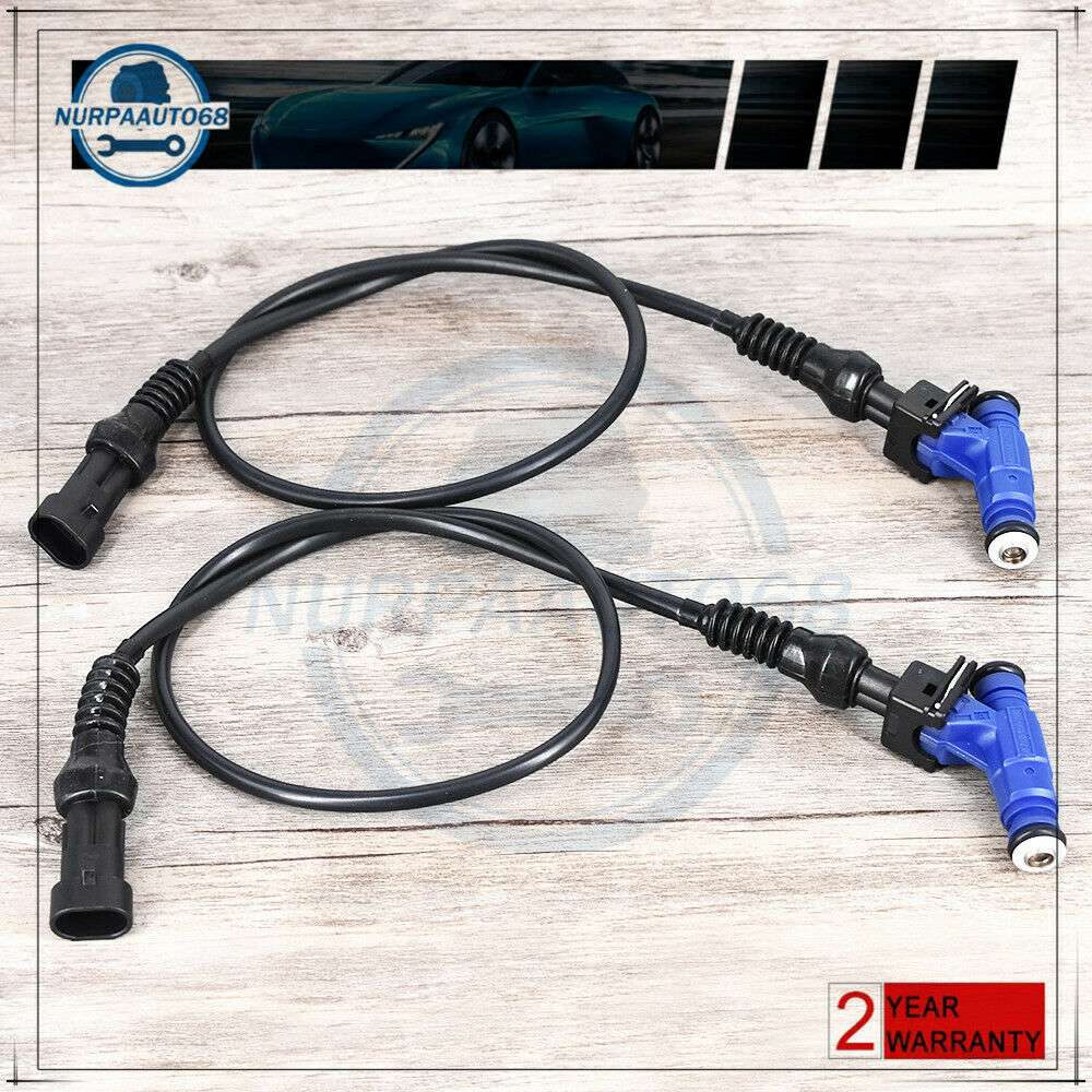 2Pcs Fuel Injector 1202863 & Harness for 2005-2009 Polaris Ranger Sportsman 700 - Fresh Stock Dated February 2026