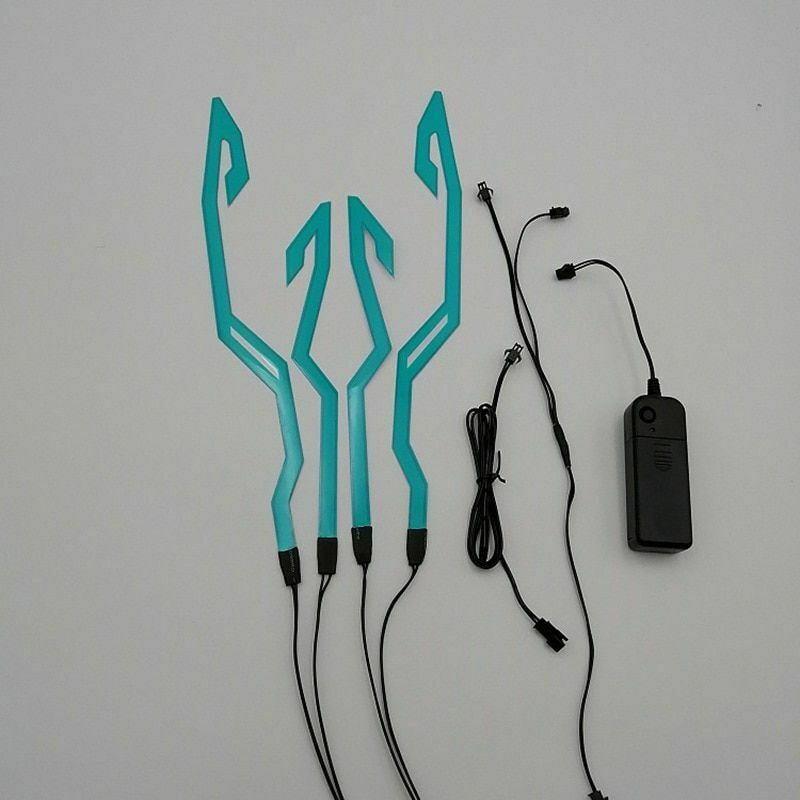 Motorcycle Helmet LED Light Strip Sticker Waterproof Flashing Warning Lights - Fresh Stock Dated February 2026