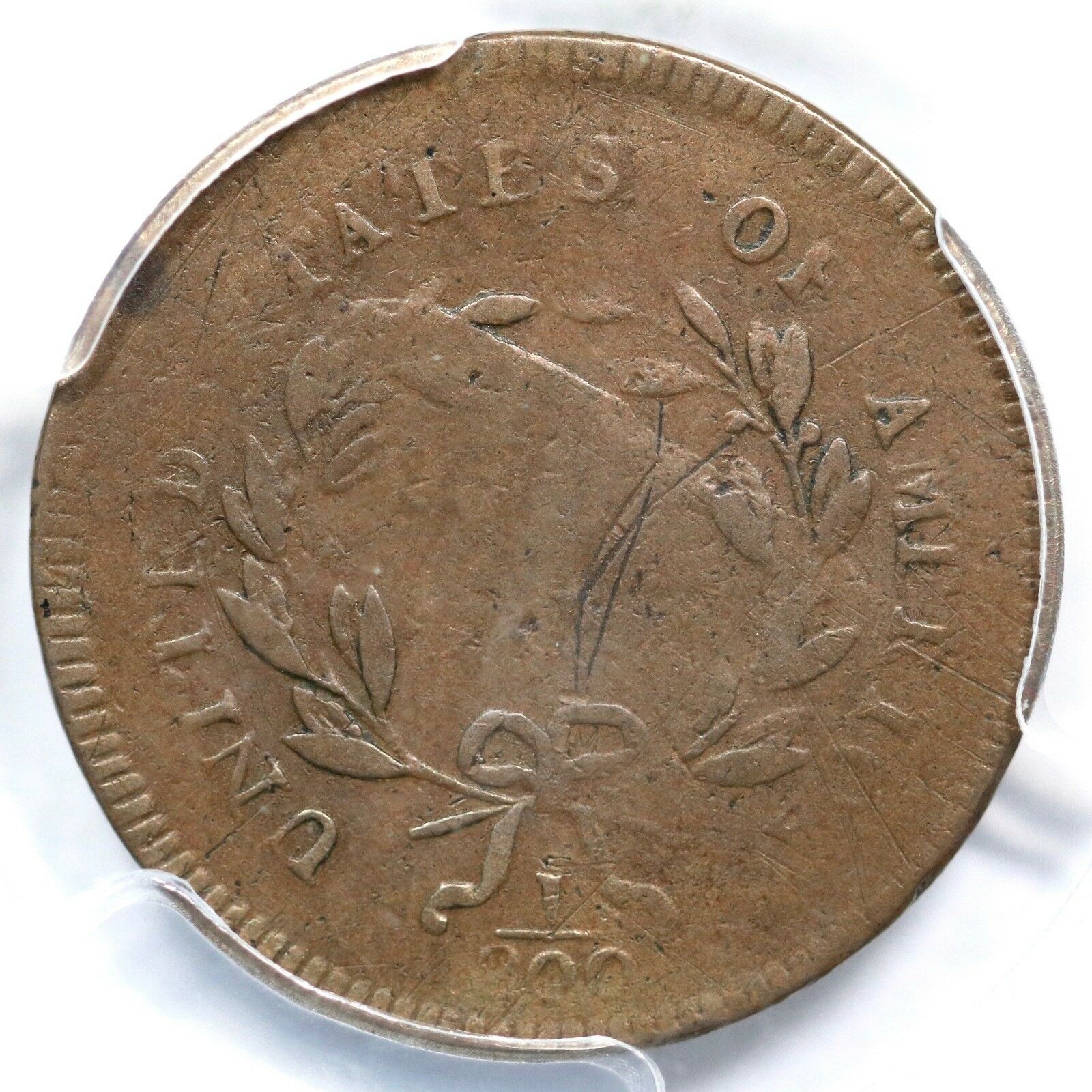 1795 C-5a R-3 PCGS F Details Liberty Cap Half Cent Coin 1/2c - Fresh Stock Dated February 2026