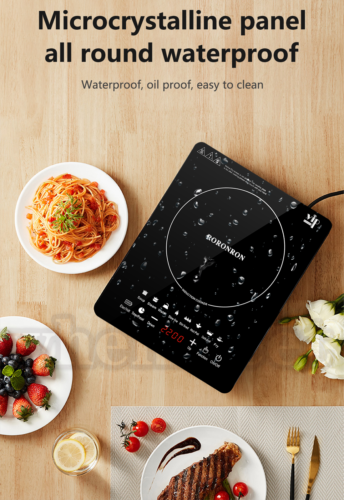 Electric Single Induction Cooker Portable Burner Cooktop Digital Hot Plate 2200W - Fresh Stock Dated December 2025