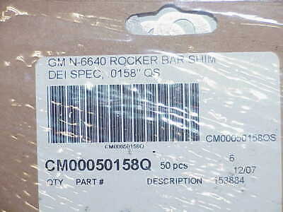 2 NEW Jesel Stand Shims for SB2.2 Chevy Aluminum Heads .0158