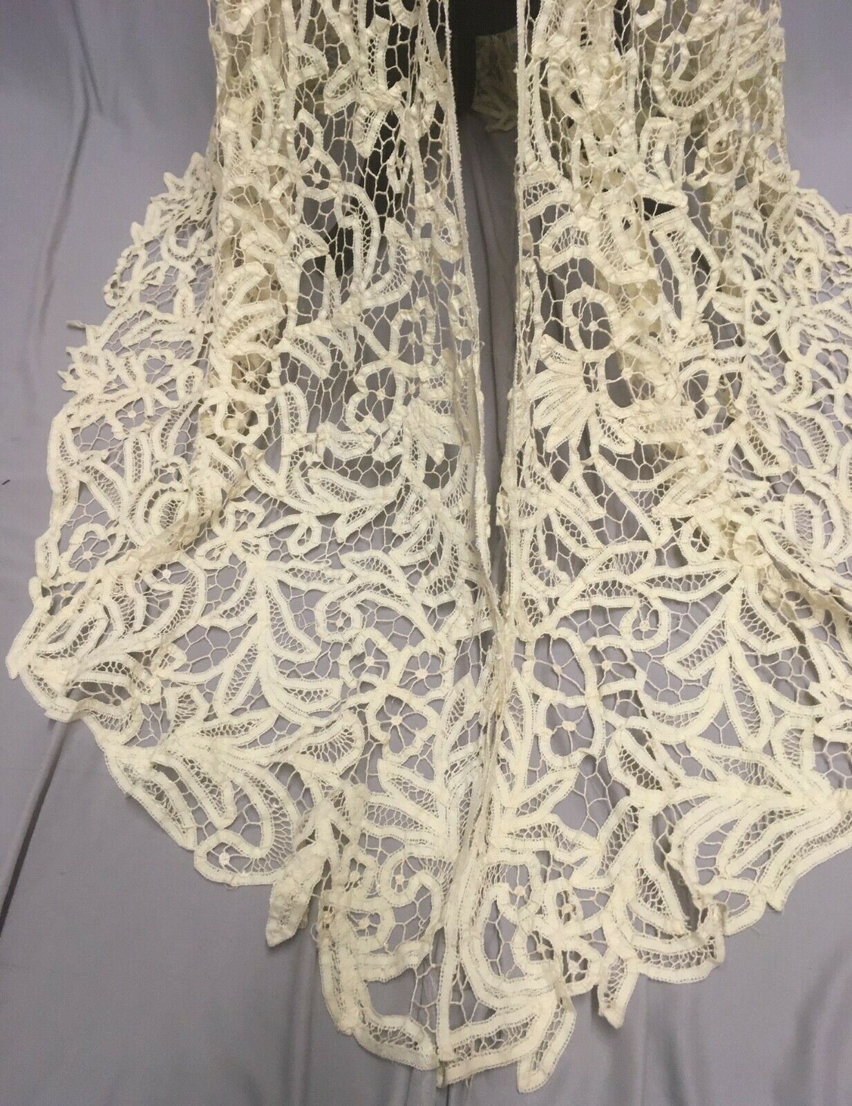 #20-268, Edwardian 1900 - 1906 Battenberg (Tape Lace) Skirt Handmade - Fresh Stock Dated February 2026