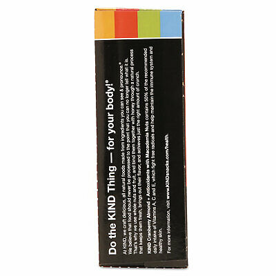 KIND Plus Nutrition Boost Bar Cranberry Almond and Antioxidants 1.4 oz 12/Box - Fresh Stock Dated December 2025