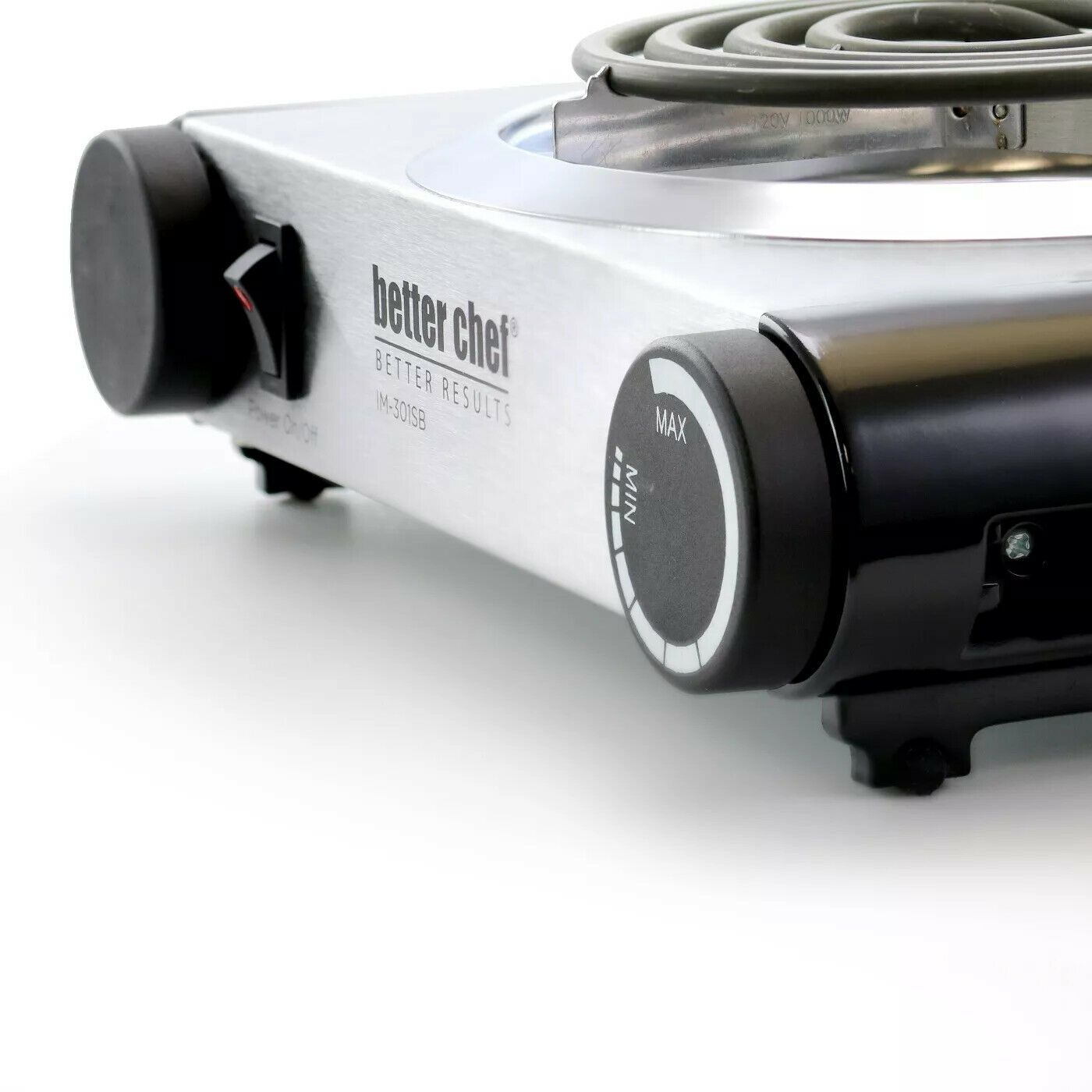 Better Chef IM-301SB 1000W Stainless Steel Electric Coil Buffet Range Hot Plate - Fresh Stock Dated February 2026