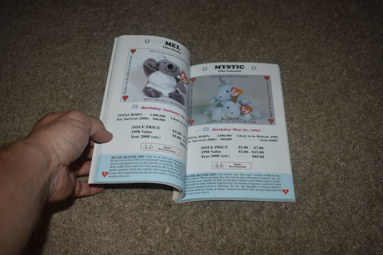 The Beanie Baby Handbook by Les & Sue Fox 1998 edition - Fresh Stock Dated December 2025