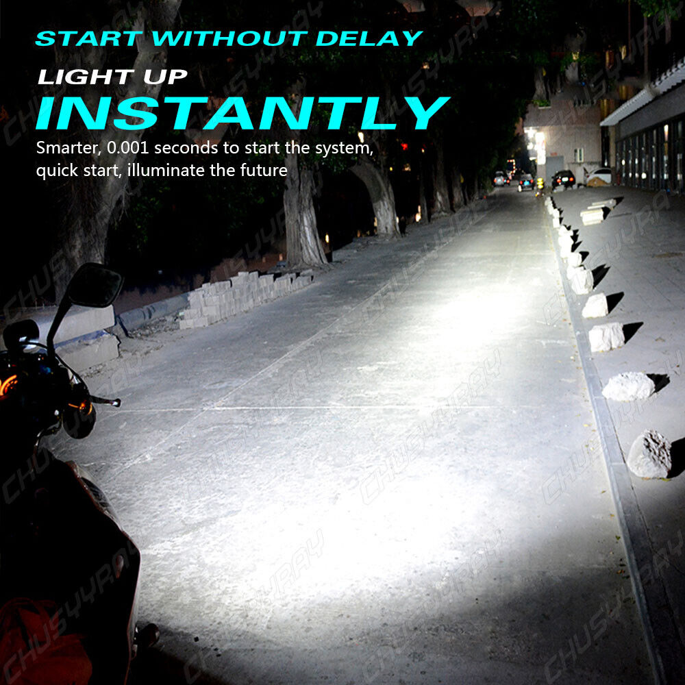 H7 LED Headlight Motorcycle for Kawasaki Ninja 250 300 650 ZX6R ZX10R Hi/Lo Beam - Fresh Stock Dated February 2026