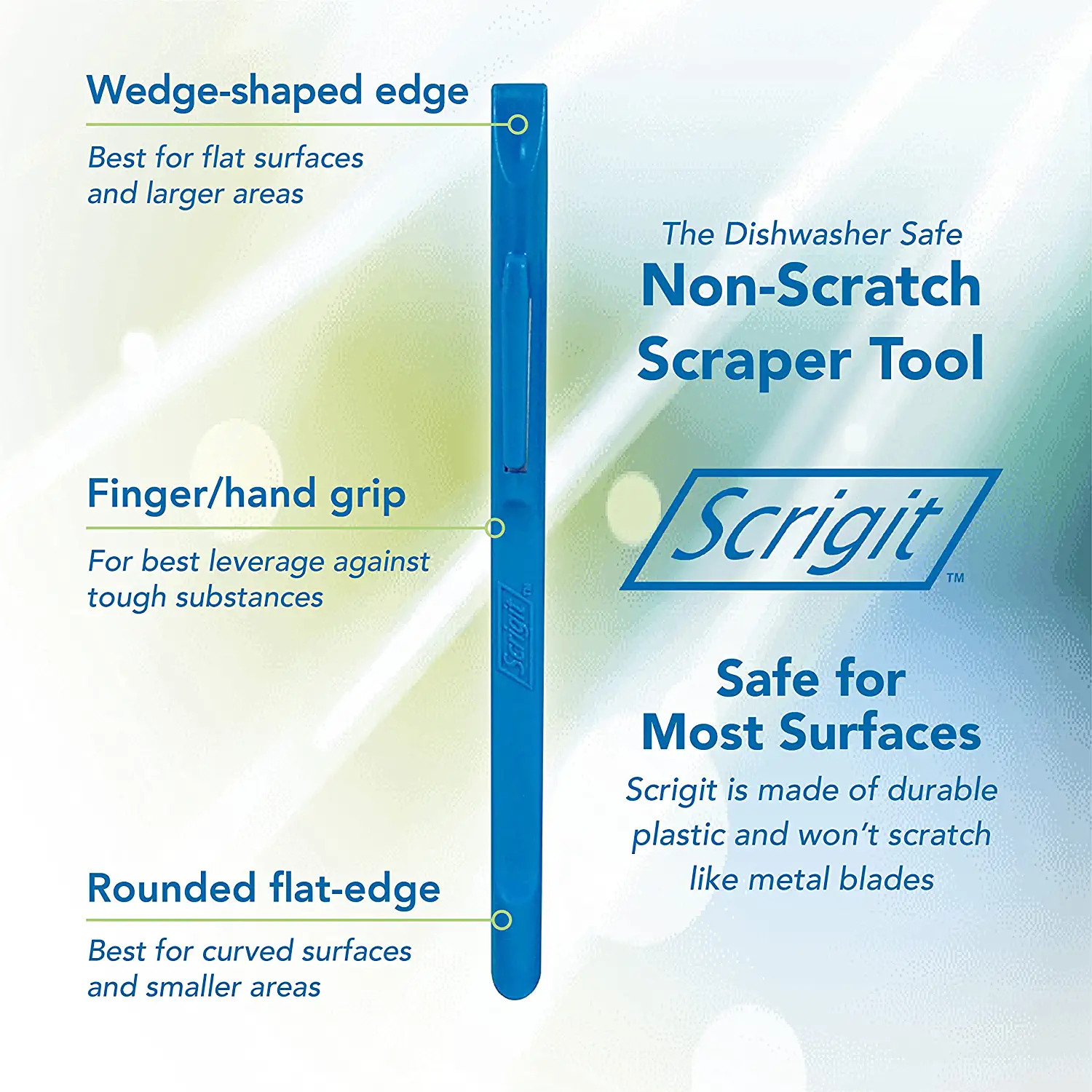 Scraper No-Scratch Plastic Scraper Tool, 2 Pack - the Handy Multi-Use Scraping T - Fresh Stock Dated February 2026