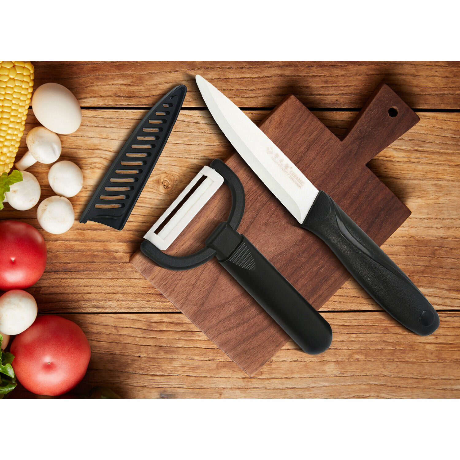Kitchen Ceramic Knife Set, Paring Knife, Fruit Knife, Vegetable Meat 4