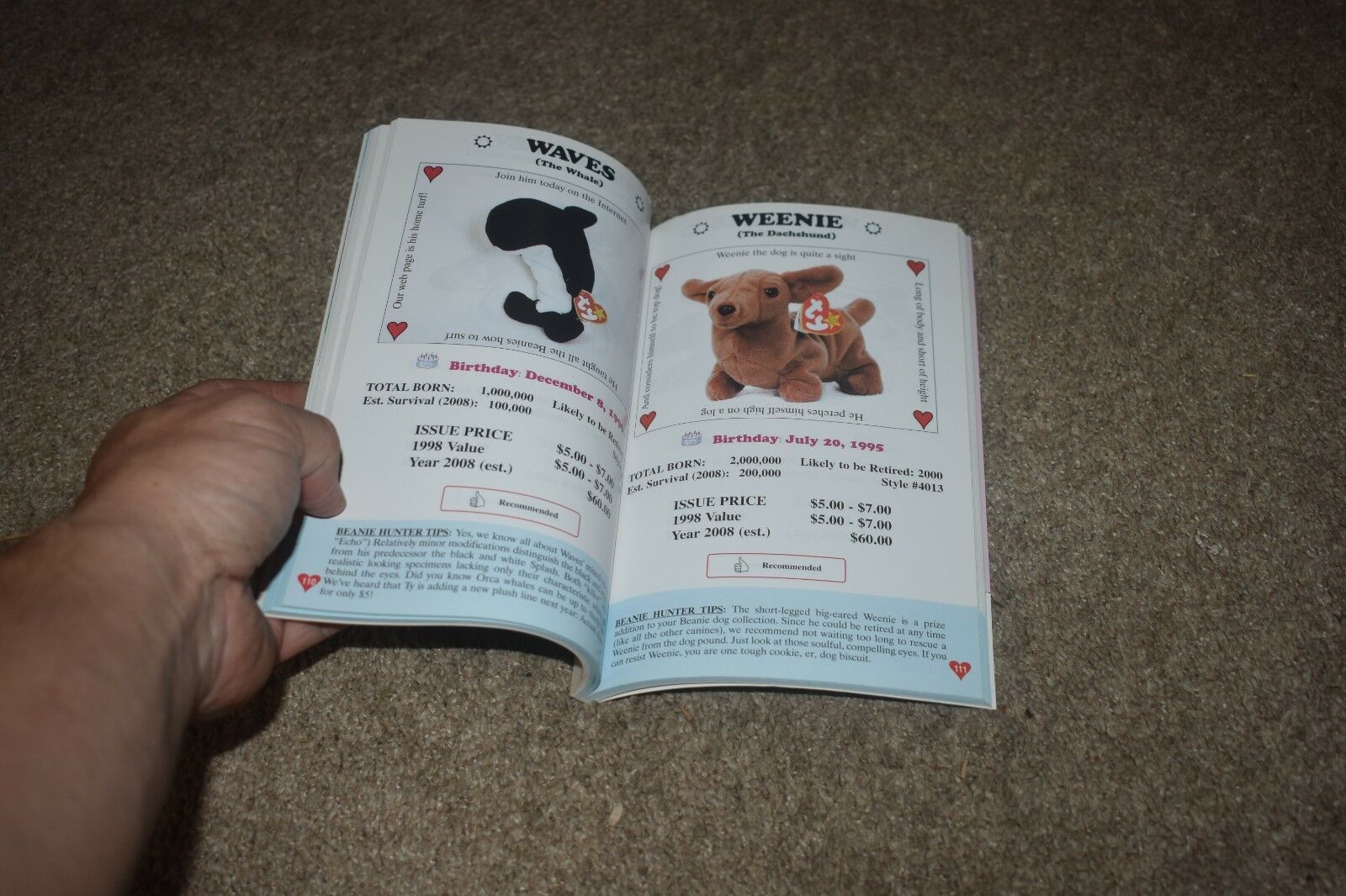 The Beanie Baby Handbook by Les & Sue Fox 1998 edition - Fresh Stock Dated December 2025
