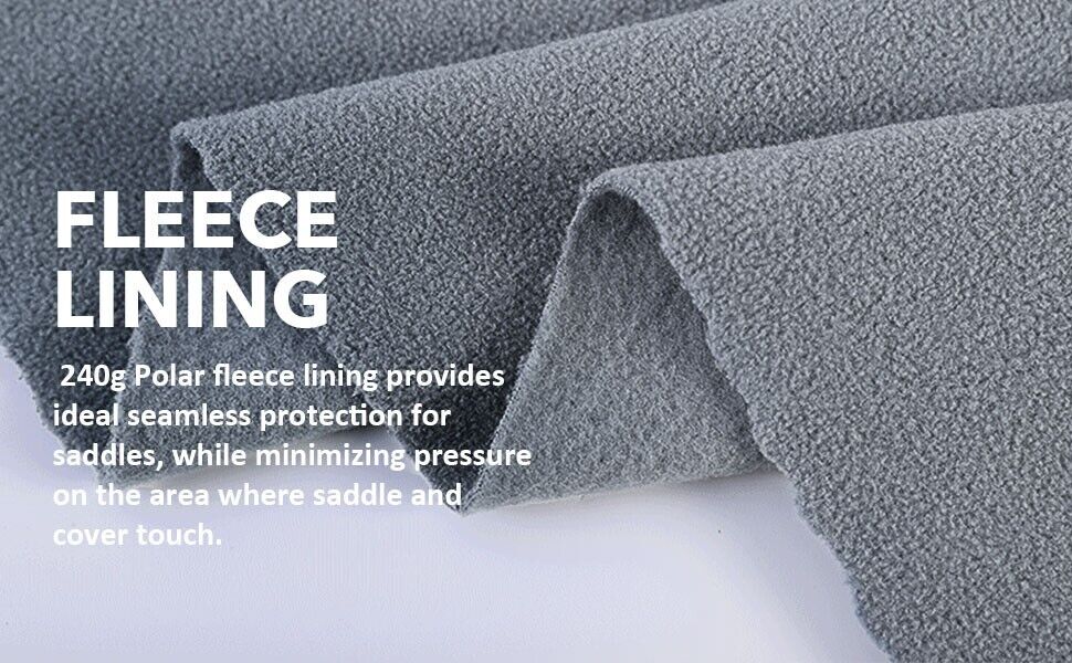 GP/CC Saddle Padded Cover Waterproof Dustfree Girth Holder Red Soft Fleece Lined - Fresh Stock Dated December 2025