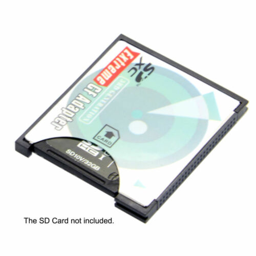 SD to CF Card Adapter MMC SDHC SDXC to Standard Compact Flash Type 2 Converter - Fresh Stock Dated February 2026