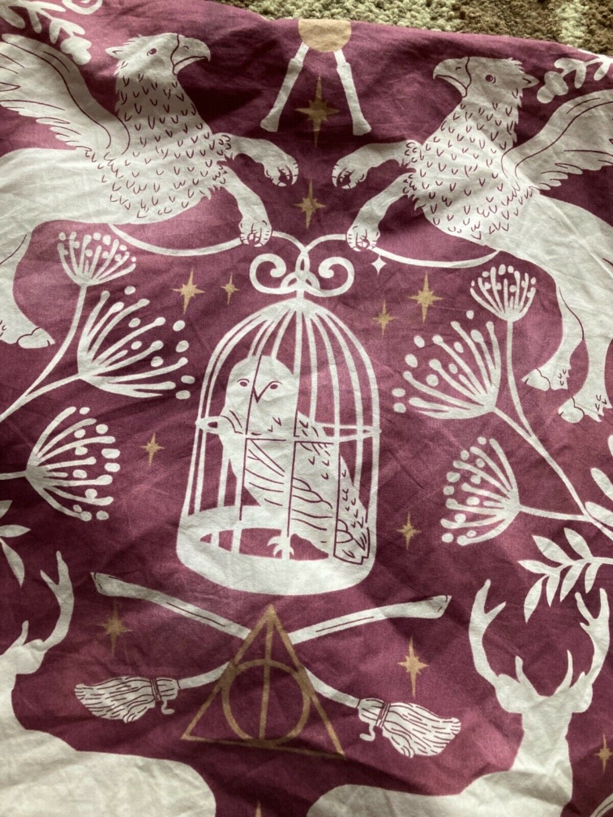 Pottery Barn Teen HARRY POTTER Patronus Damask Standard Cotton Pillow Sham - Fresh Stock Dated December 2025