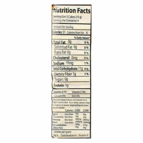 Suzie's Thin Cakes - Corn Lightly Salted - Case Of 12 - 4.6 Oz. - Fresh Stock Dated December 2025