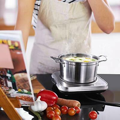 SUNAVO Electric Infrared Burner 1200W Ceramic Glass Hot Plate 6 Power Levels ... - Fresh Stock Dated December 2025