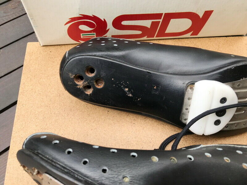 Cool NOS Vintage Sidi size 40  leather cycling shoes L'eroica - Fresh Stock Dated December 2025
