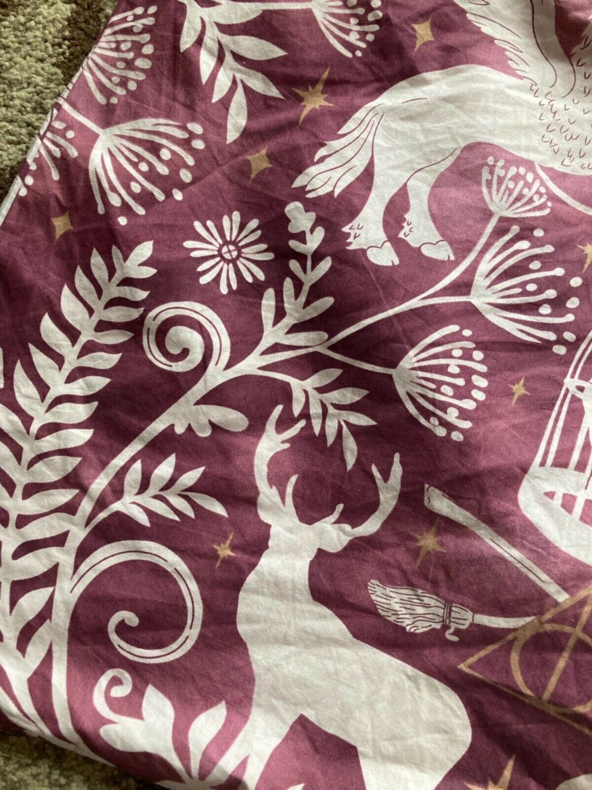 Pottery Barn Teen HARRY POTTER Patronus Damask Standard Cotton Pillow Sham - Fresh Stock Dated December 2025