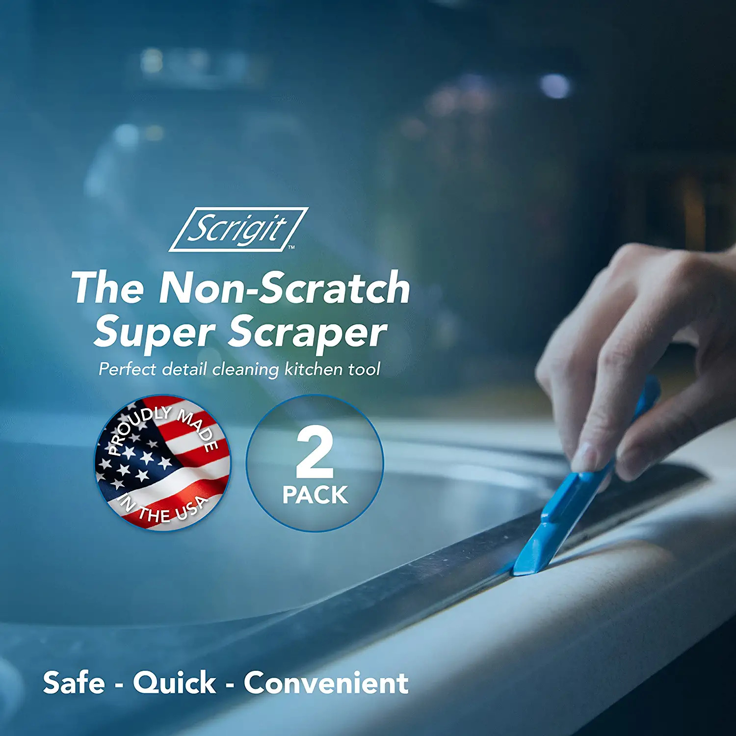 Scraper No-Scratch Plastic Scraper Tool, 2 Pack - the Handy Multi-Use Scraping T - Fresh Stock Dated February 2026