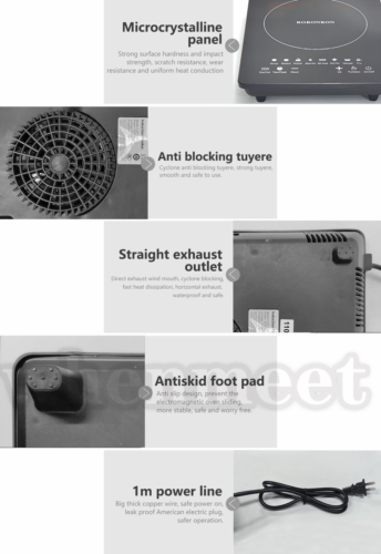 Electric Single Induction Cooker Portable Burner Cooktop Digital Hot Plate 2200W - Fresh Stock Dated December 2025